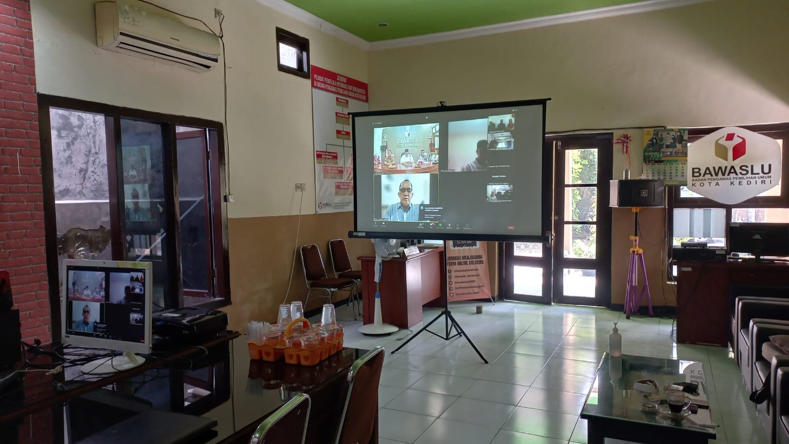 zoom meeting Konsolidasi Pengawasan Partai Politik