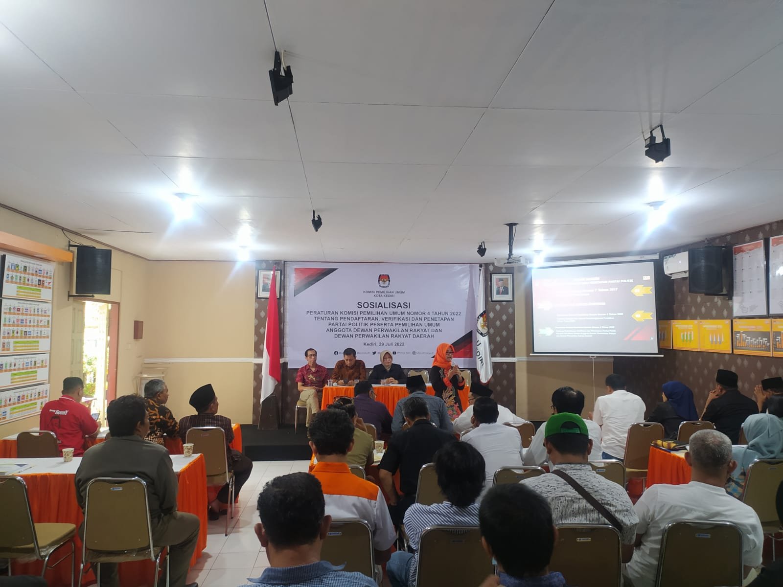 Sosialisasi PKPU No. 4 tahun 2022 tentang Pendaftaran, Verifikasi dan Penetapan Partai Politik Peserta Pemilihan Umum Anggota Dewan Perwakilan Rakyat dan Dewan Perwakilan Rakyat Daerah