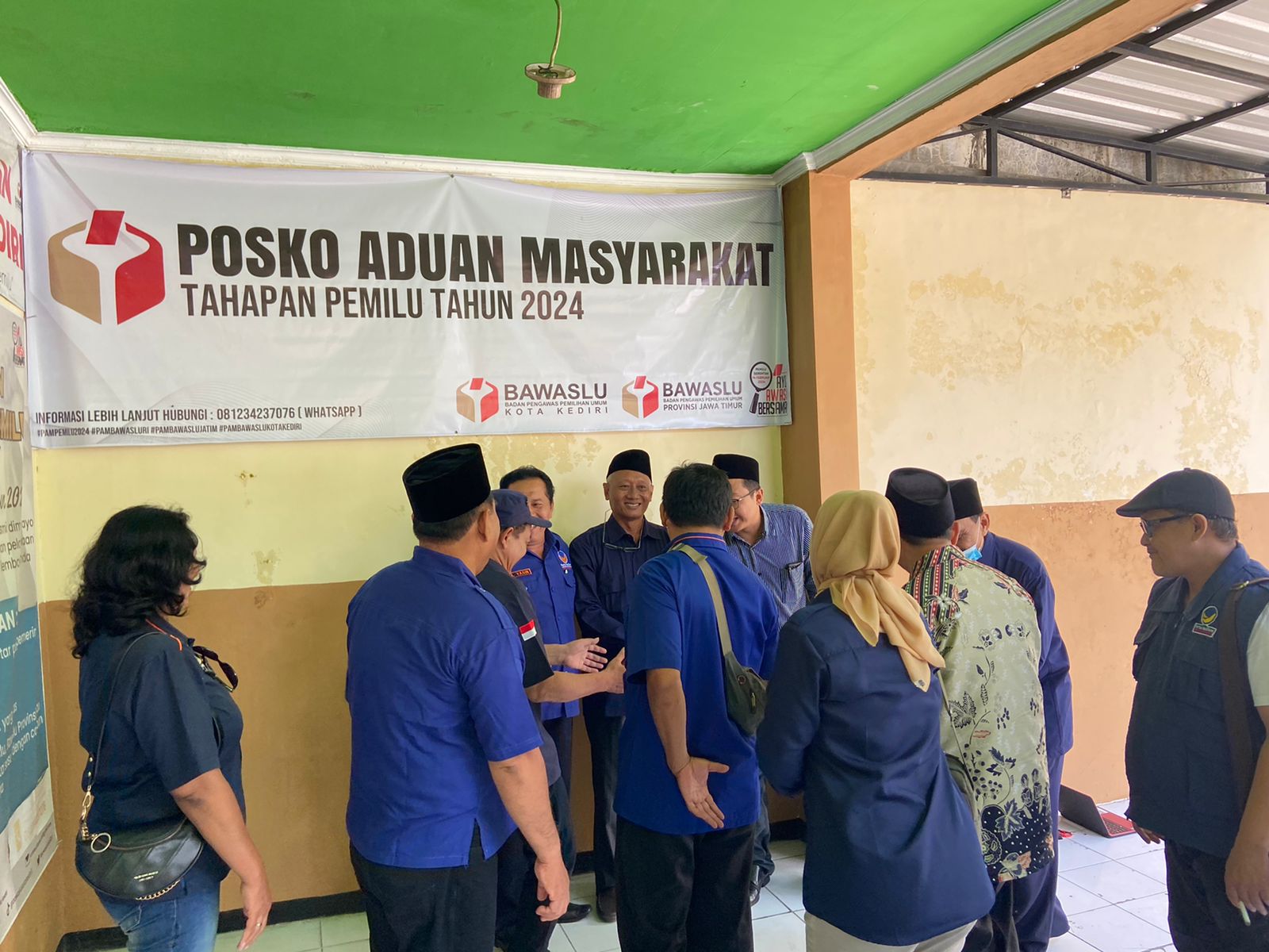 Silaturahim Partai Nasdem ke Kantor Bawaslu Kota Kediri