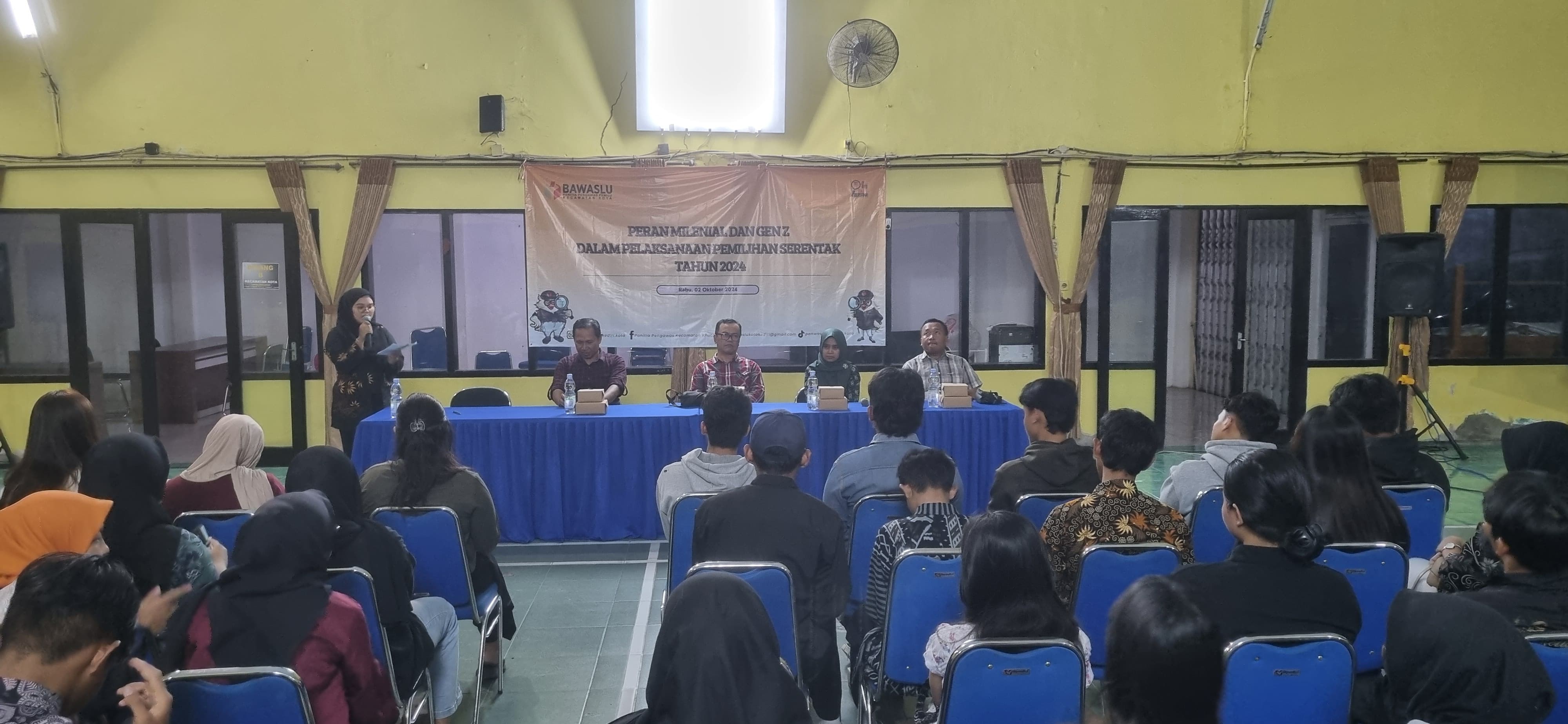 Sosialisasi Pemilihan Kepala Daerah Tahun 2024 kepada Pemilih Pemula dengan tema “Peran Milenial dan Genz dalam Pelaksanaan Pemilihan Serentak Tahun 2024”