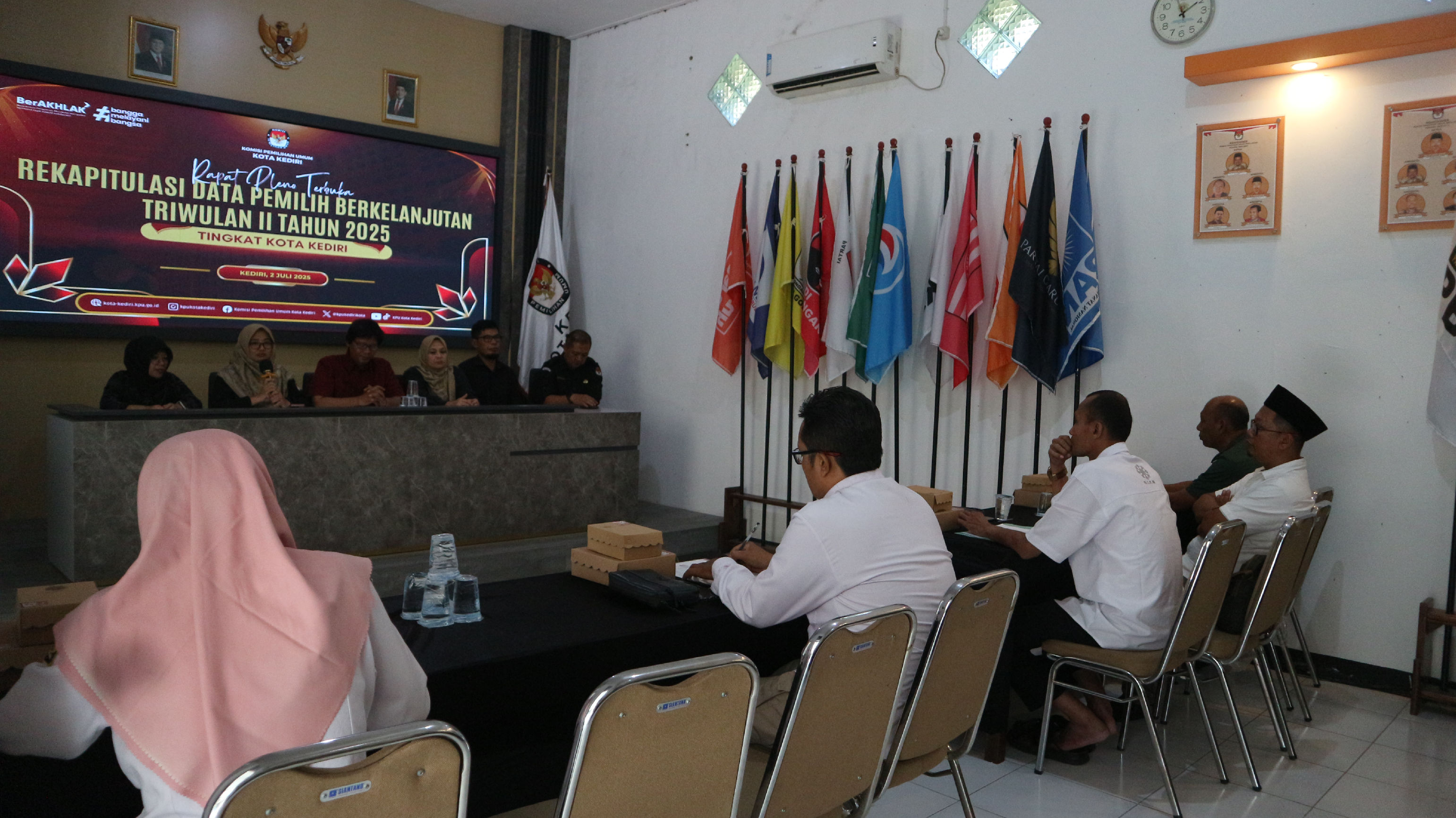 Pengawasan Rapat Pleno PDPB Triwulan 2 Kota Kediri