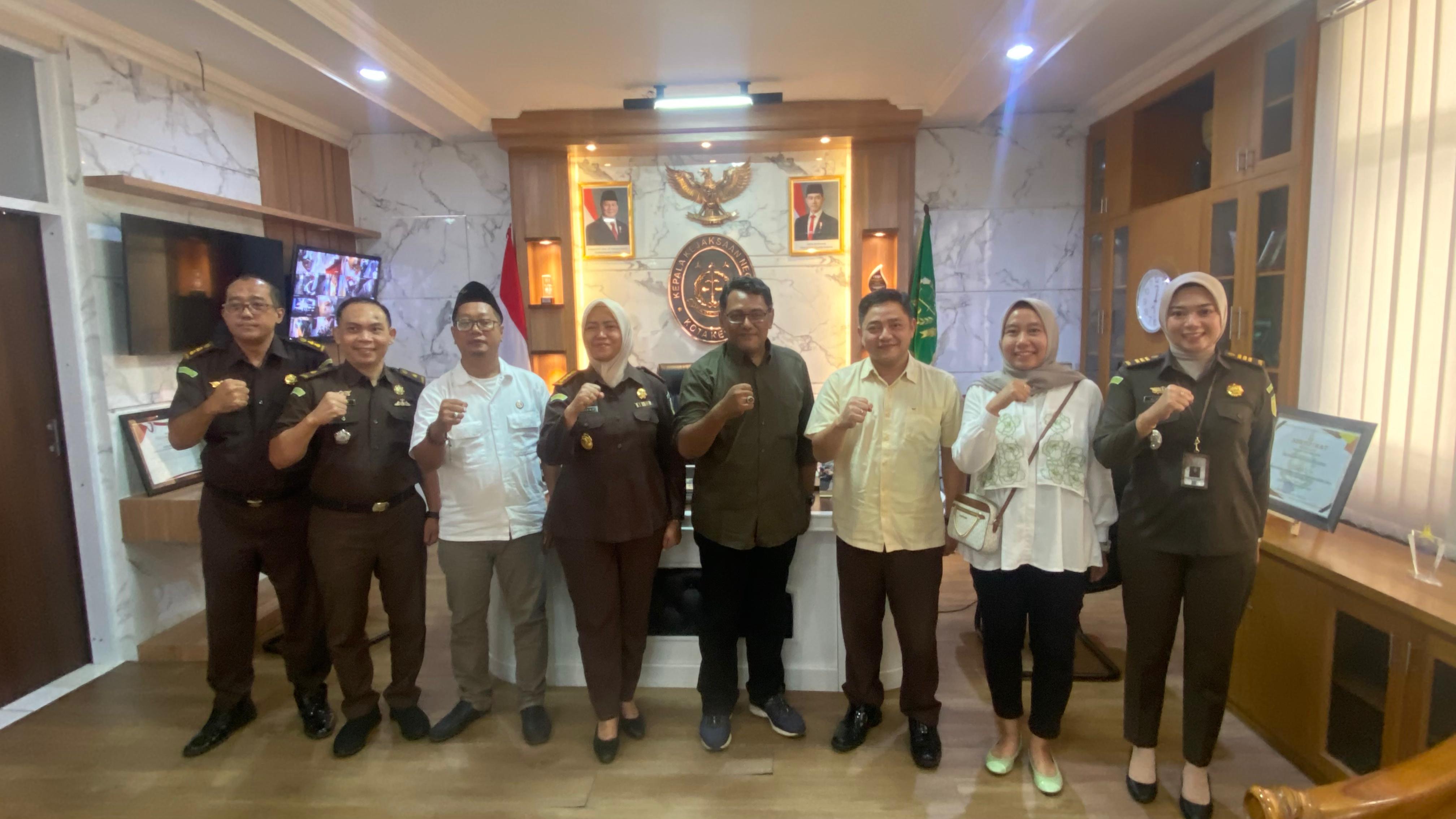 Bawaslu Kota Kediri Audiensi dengan Kejaksaan Negeri