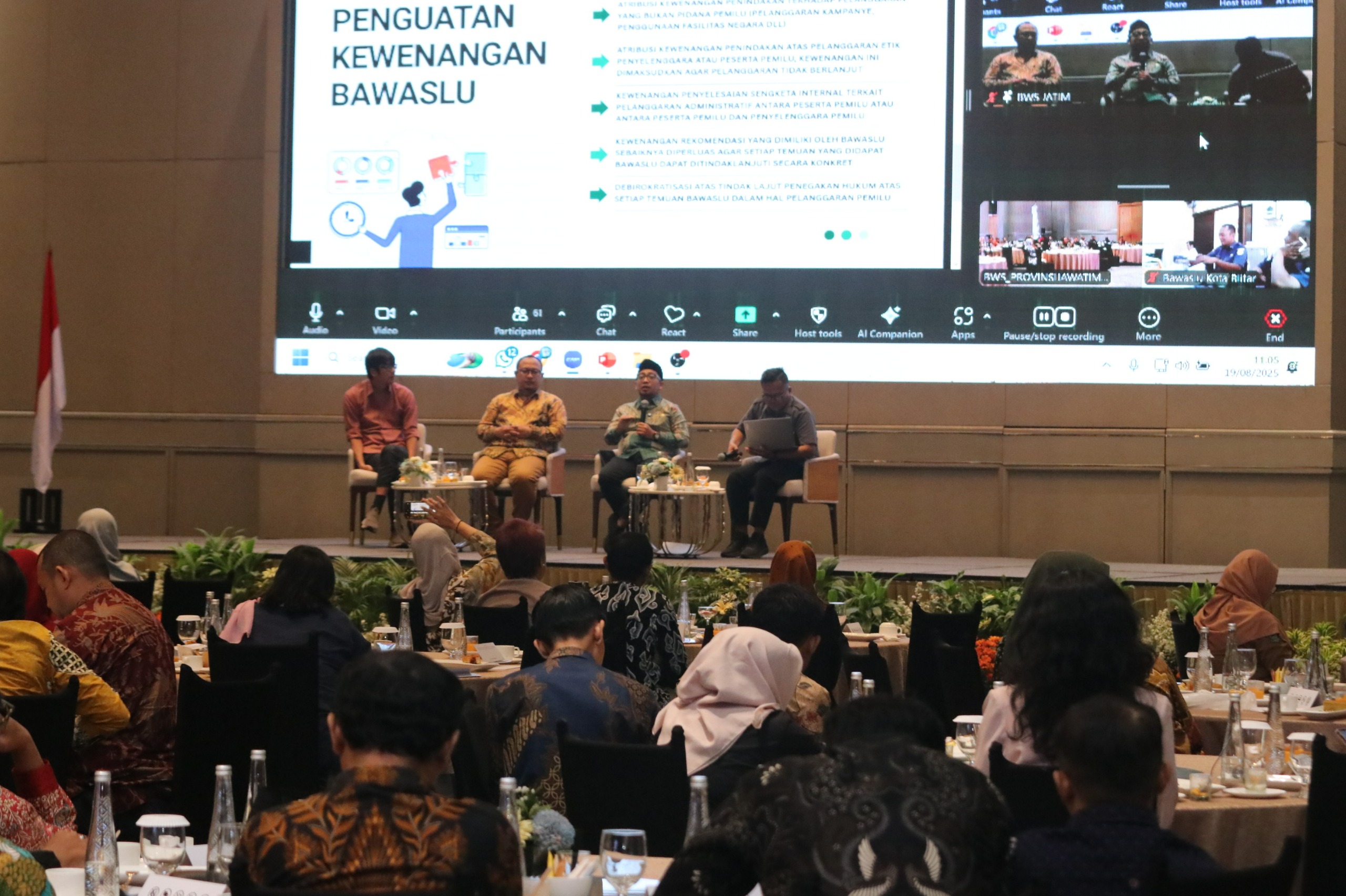 Kick Off Penguatan Kelembagaan Bawaslu Jawa Timur