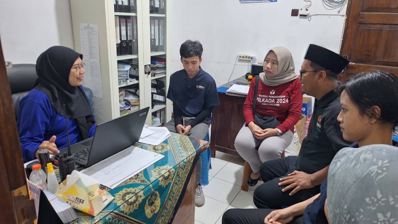 Koordinasi Bawaslu Kota Kediri dengan SMK PGRI 1 KEDIRI