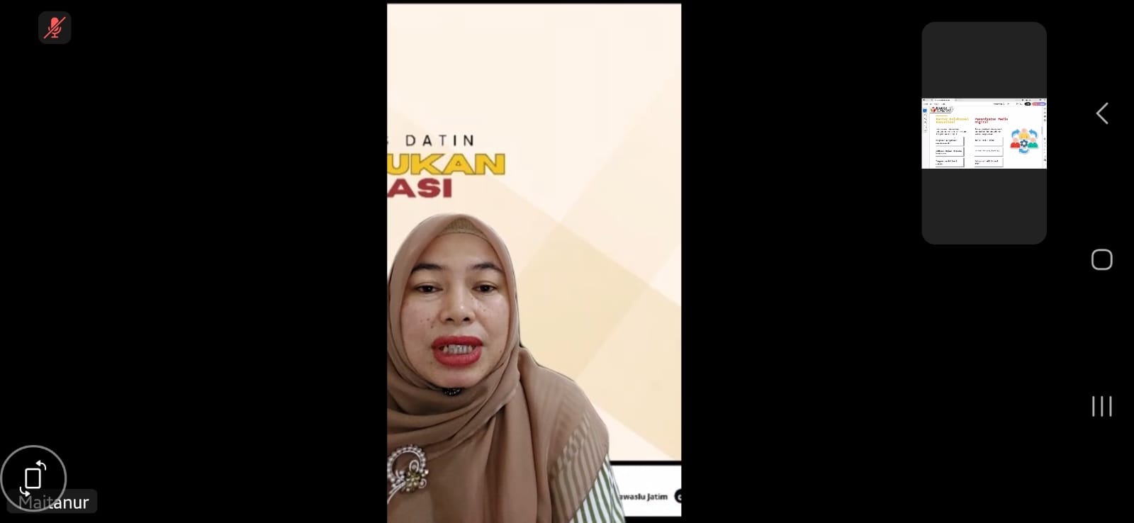 Meitanur Cangkrukan Demokrasi 19 Mei 2026