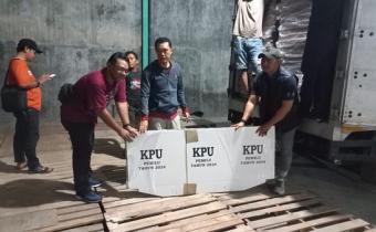 Penerimaan Logistik Pemilu 2024 Taham Pertama