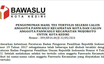 pengumuman tes tulis