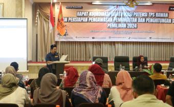 Rapat Koordinasi Identifikasi Potensi TPS Rawan dan Persiapan Pengawasan Pemungutan dan Penghitungan Suara Pemilihan 2024