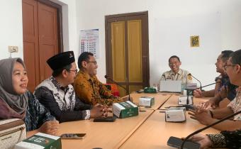 Audiensi dengan Dinas Kearsipan dan Perpustakaan Kota Kediri